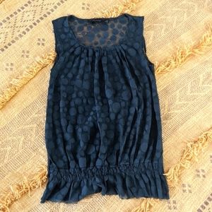 Limited sheer tank top